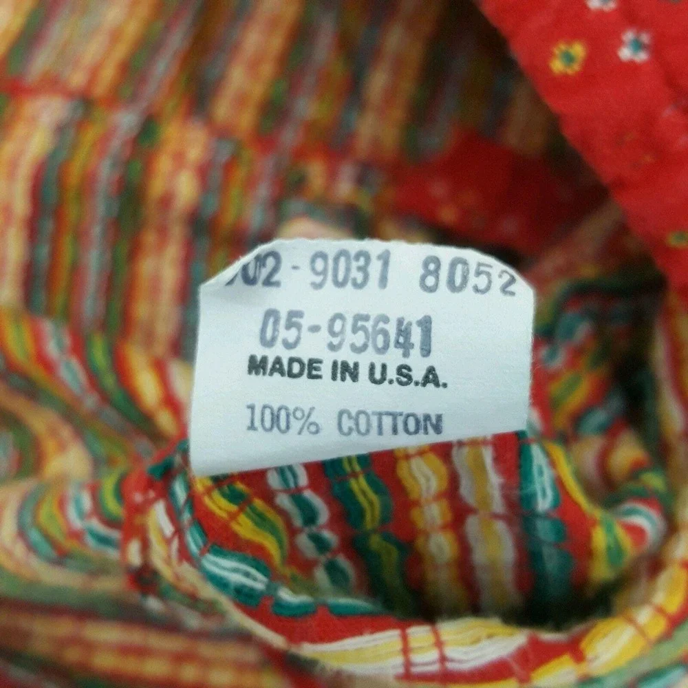 Oshkosh 2T Overall Dress Red Floral Vestbak Vintage USA Cotton Retro Fall Autumn